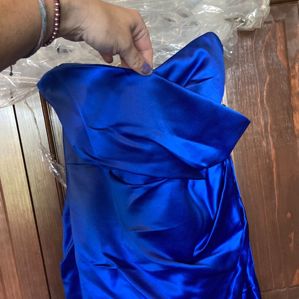 Dressy Collection Sapphire Draped Dress